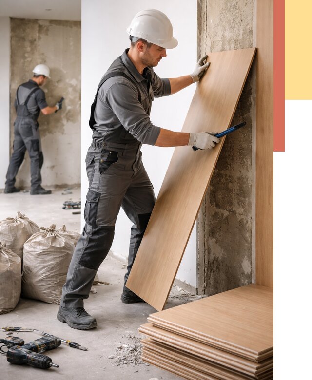 Демонтаж стеновых панелей в Белой Калитве от 3630 руб. за м² быстро и недорого | ОТДЕЛОЧНИК-Бкл