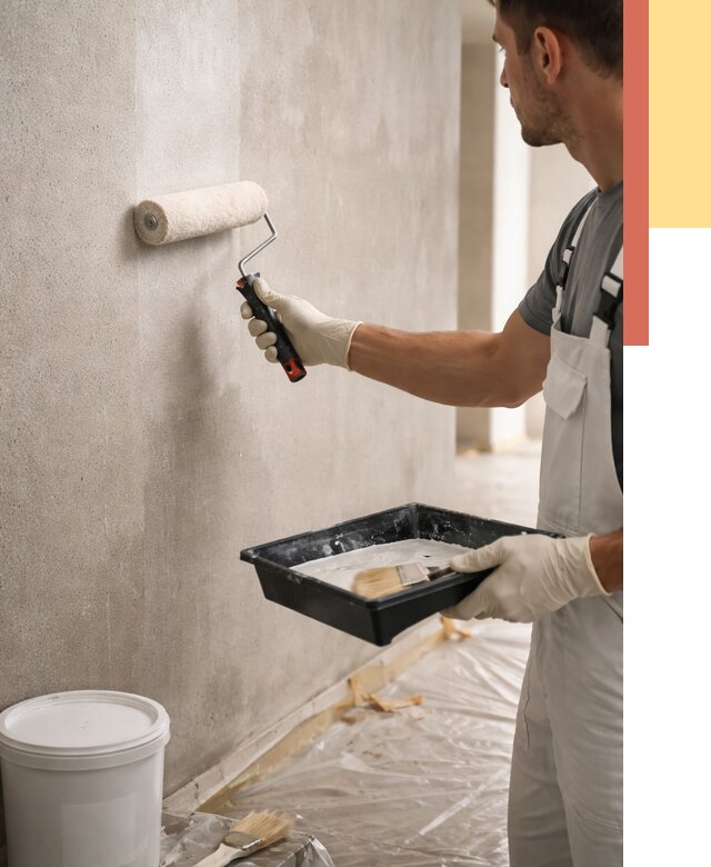 Грунтовка стен в Белой Калитве от 2282 руб. м2 — быстро, недорого, с материалом | ОТДЕЛОЧНИК-Бкл