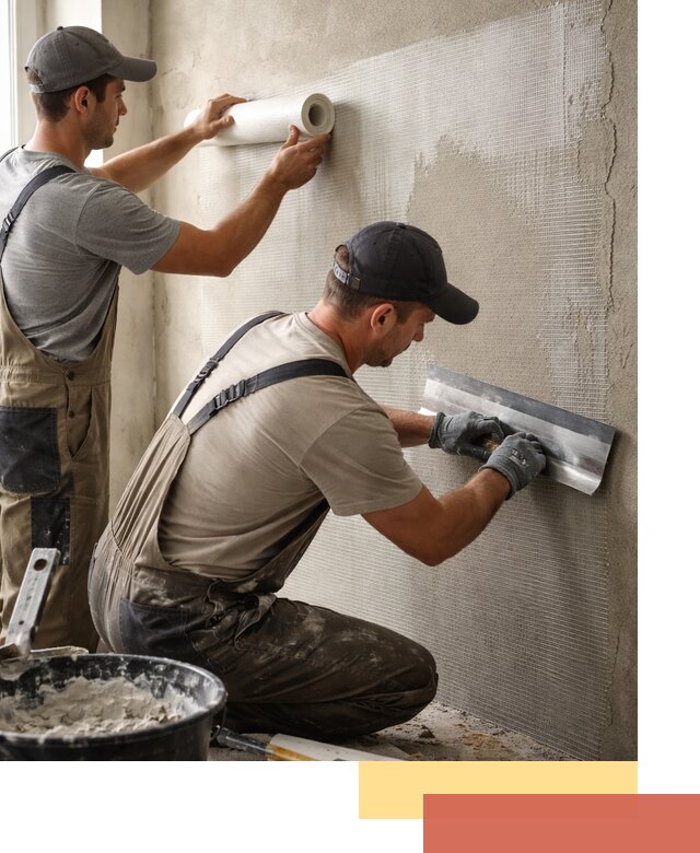 Армирование стен стеклосеткой в Белой Калитве для прочной отделки