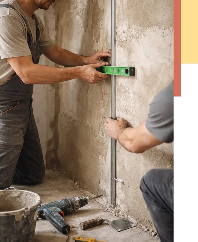 Установка штукатурных маяков в Белой Калитве от 7260 руб. — быстро и недорого | ОТДЕЛОЧНИК-Бкл