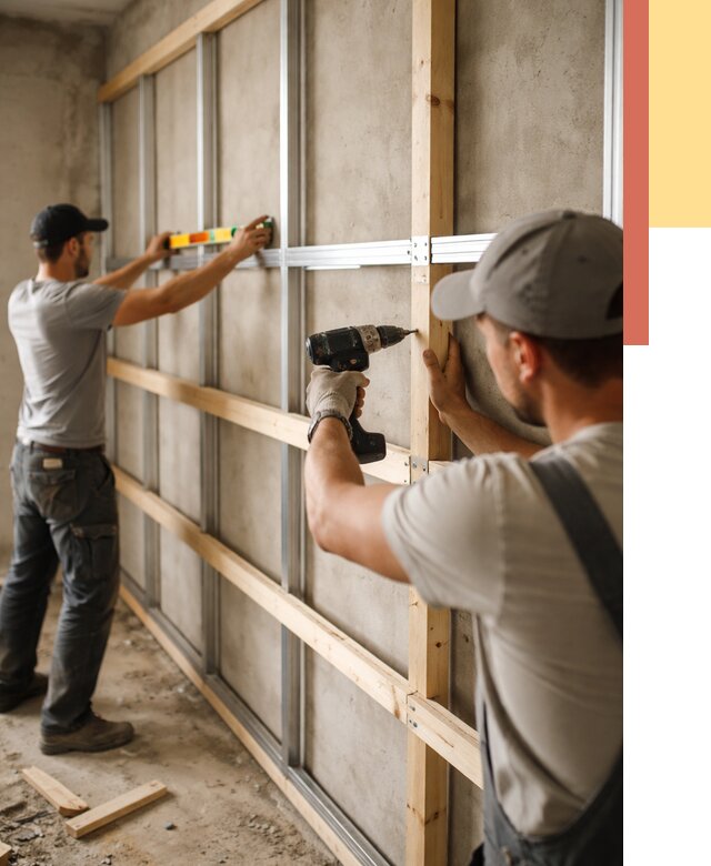 Устройство обрешетки под панели в Белой Калитве от 2178 руб. — монтаж под ключ | ОТДЕЛОЧНИК-Бкл