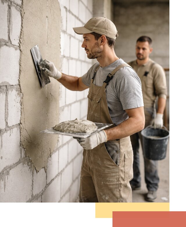 Штукатурка стен из газобетона в Белой Калитве под ключ