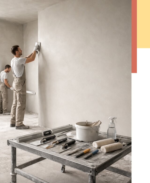 Штукатурка стен под покраску в Белой Калитве от 4667 руб./м² — качественно и недорого | ОТДЕЛОЧНИК-Бкл