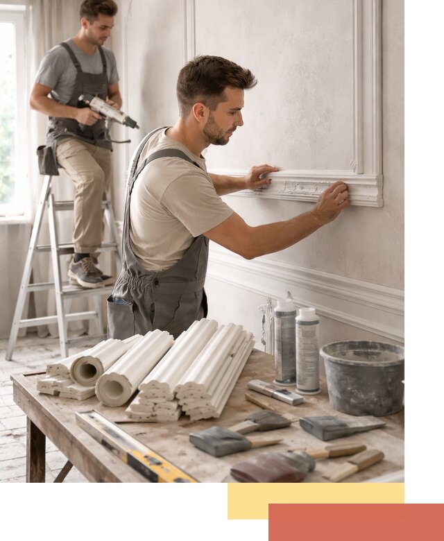 Монтаж лепнины на стены в Белой Калитве профессионально и качественно