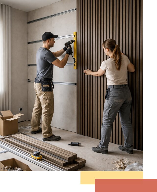 Монтаж реечных панелей на стены в Белой Калитве