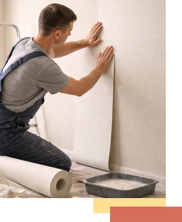 Поклейка флизелиновых обоев в Белой Калитве качественно и быстро