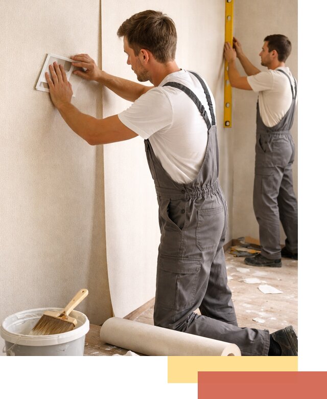 Поклейка бумажных обоев в Белой Калитве качественно и недорого