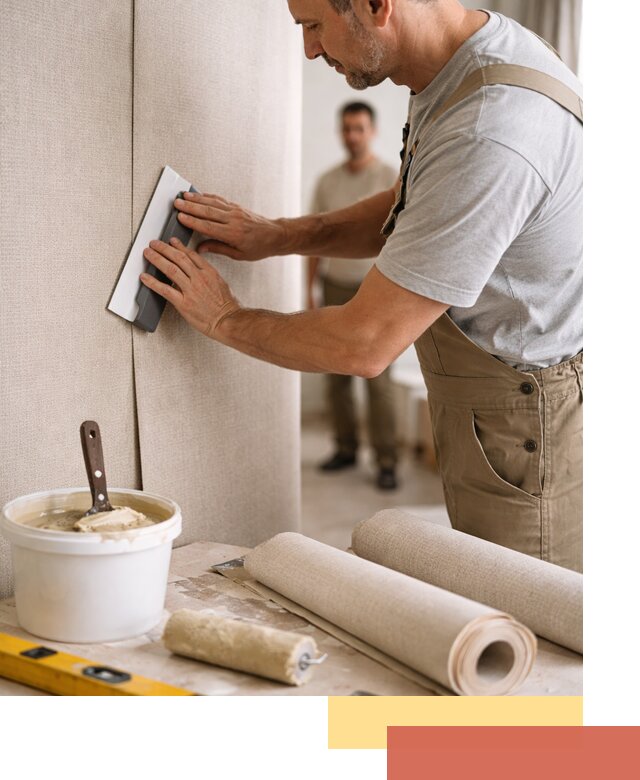 Поклейка текстильных обоев в Белой Калитве профессионально и аккуратно