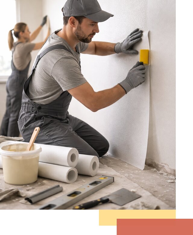 Поклейка стеклообоев профессионально в Белой Калитве