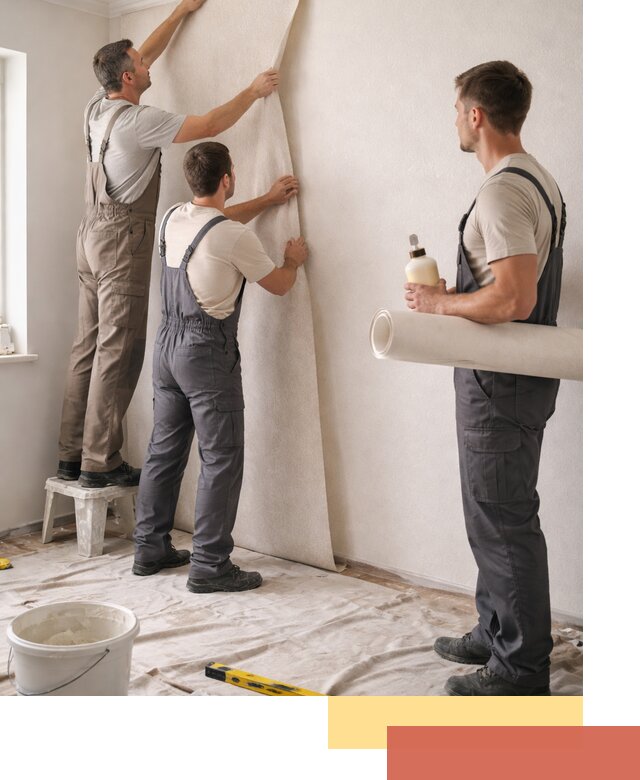 Оклейка стен обоями в Белой Калитве — качественно и профессионально