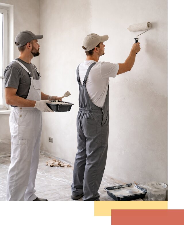 Покраска стен водоэмульсионной краской в Белой Калитве