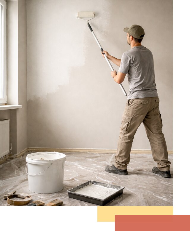 Покраска стен латексной краской в Белой Калитве качественно и быстро