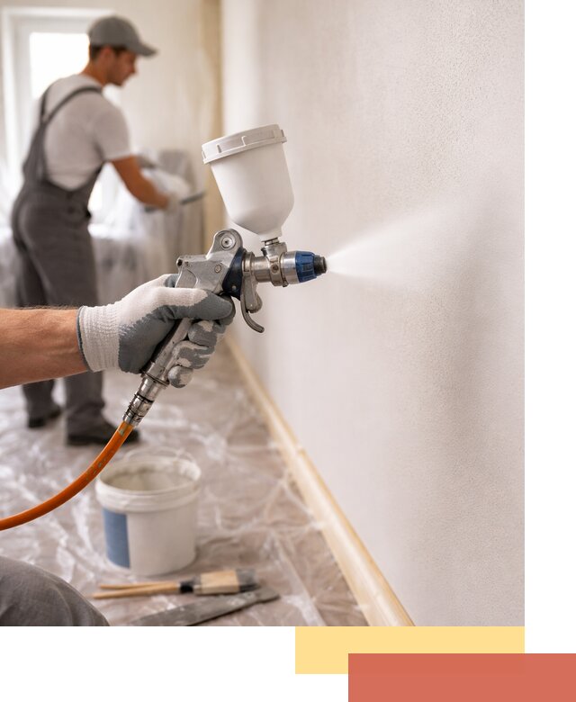 Покраска стен краскопультом в Белой Калитве быстро и качественно