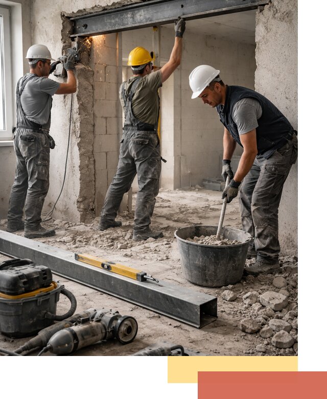 Создание проемов в стенах и несущих конструкциях в Белой Калитве