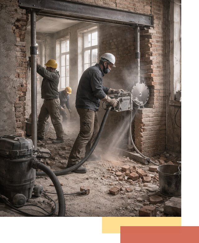 Прорезка проема в стене под дверной или оконный проем в Белой Калитве