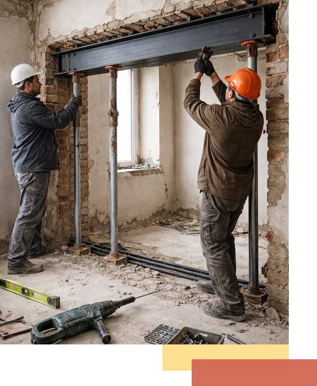 Усиление проема в стене в Белой Калитве для расширения и безопасности