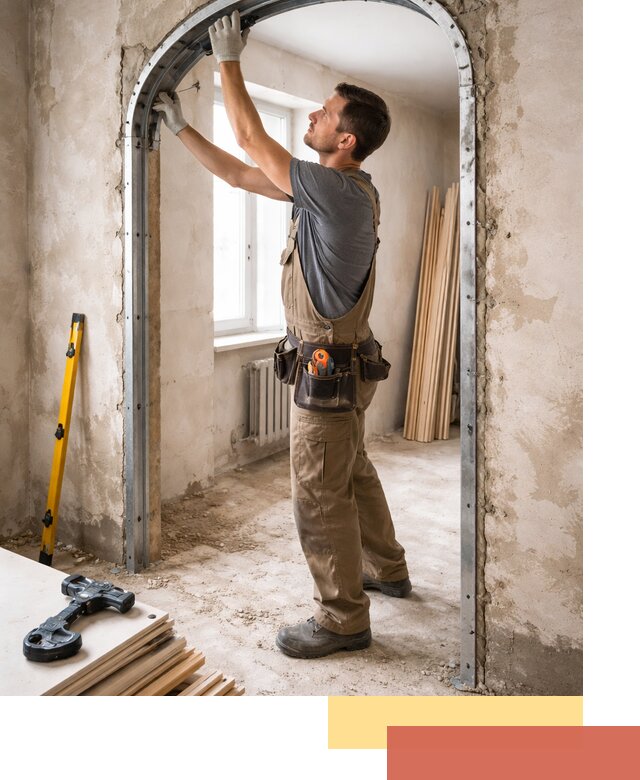 Устройство арочного проема в Белой Калитве под ключ