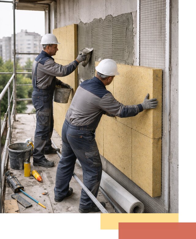 Утепление стен зданий и домов в Белой Калитве качественно и надежно