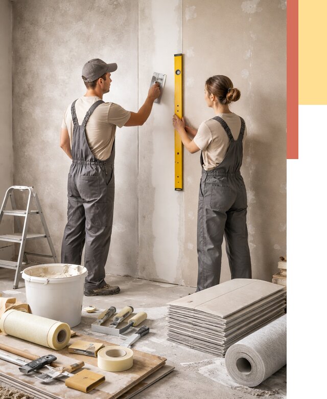 Отделка стен в Белой Калитве от 1556 руб/м² — недорого, быстро, под ключ | ОТДЕЛОЧНИК-Бкл