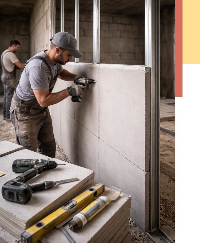 Кладка влагостойких перегородок ПГП в Белой Калитве от 1245 руб. под ключ | ОТДЕЛОЧНИК-Бкл