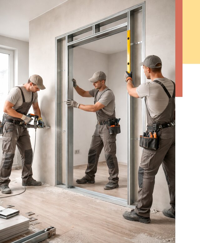 Устройство дверного проема в перегородке в Белой Калитве от 4667 руб. под ключ | ОТДЕЛОЧНИК-Бкл