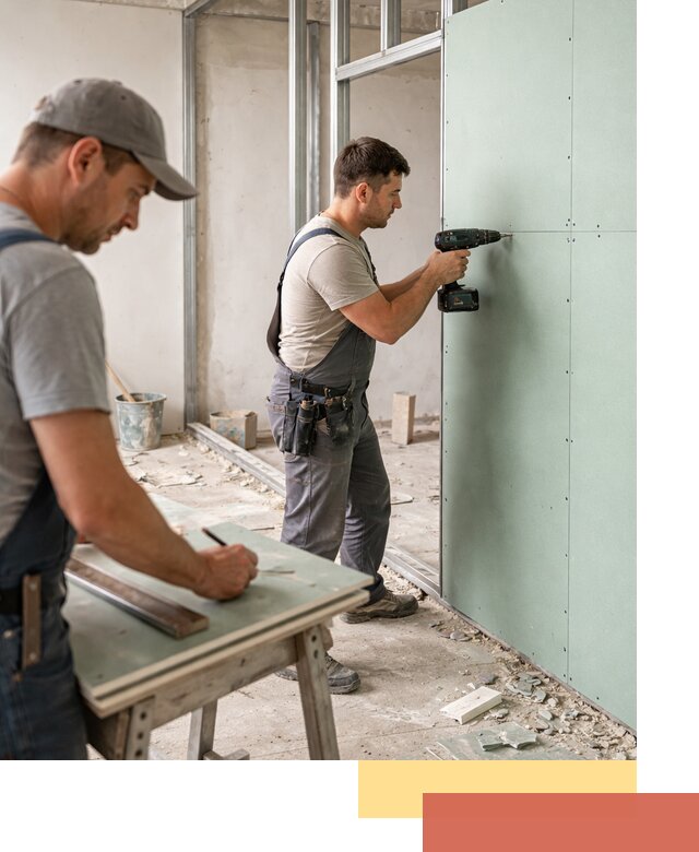 Перегородки из влагостойкого гипсокартона под ключ в Белой Калитве