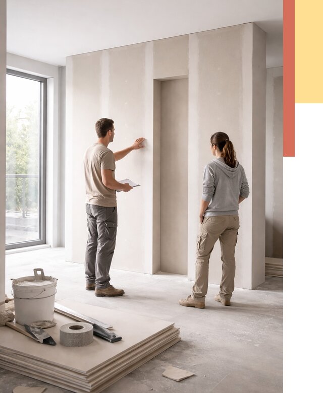 Зонирующая перегородка из гипсокартона в Белой Калитве от 2904 руб. под ключ | ОТДЕЛОЧНИК-Бкл