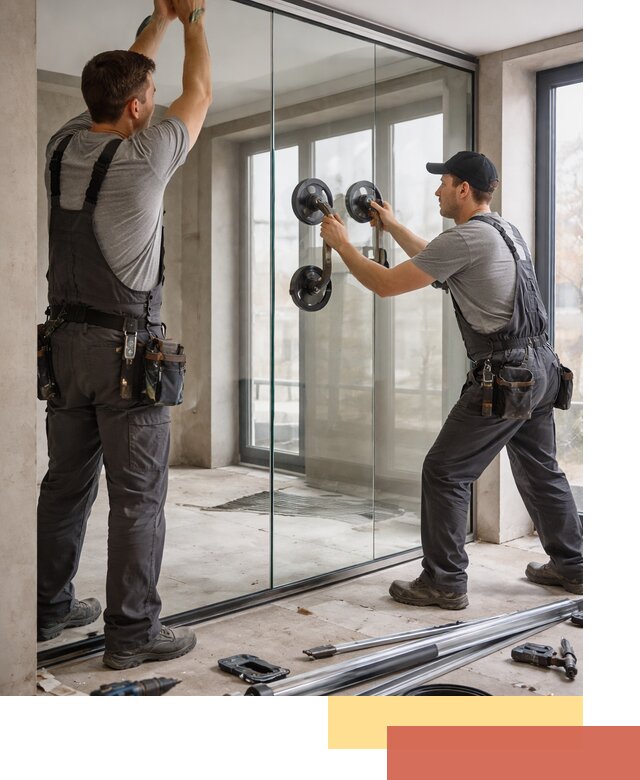 Цельностеклянные перегородки под ключ в Белой Калитве