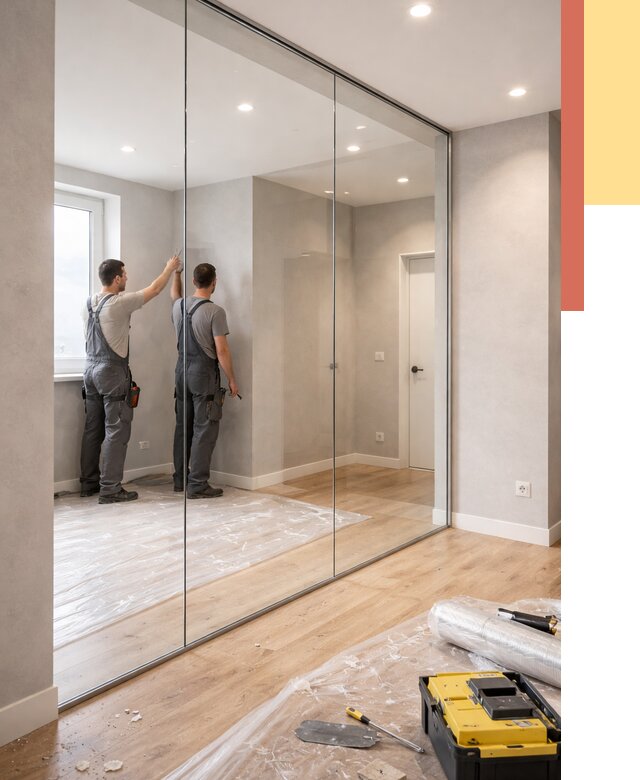 Безрамные стеклянные перегородки в Белой Калитве — монтаж от 9852 руб. | ОТДЕЛОЧНИК-Бкл