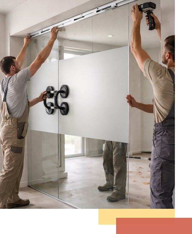 Матовые стеклянные перегородки под ключ в Белой Калитве