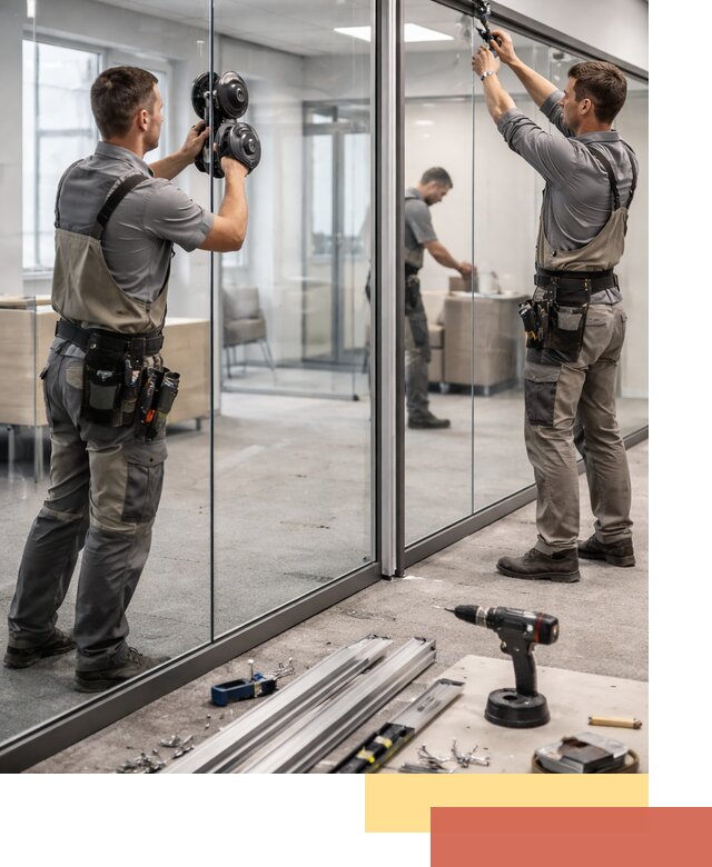 Стеклянные офисные перегородки под ключ в Белой Калитве