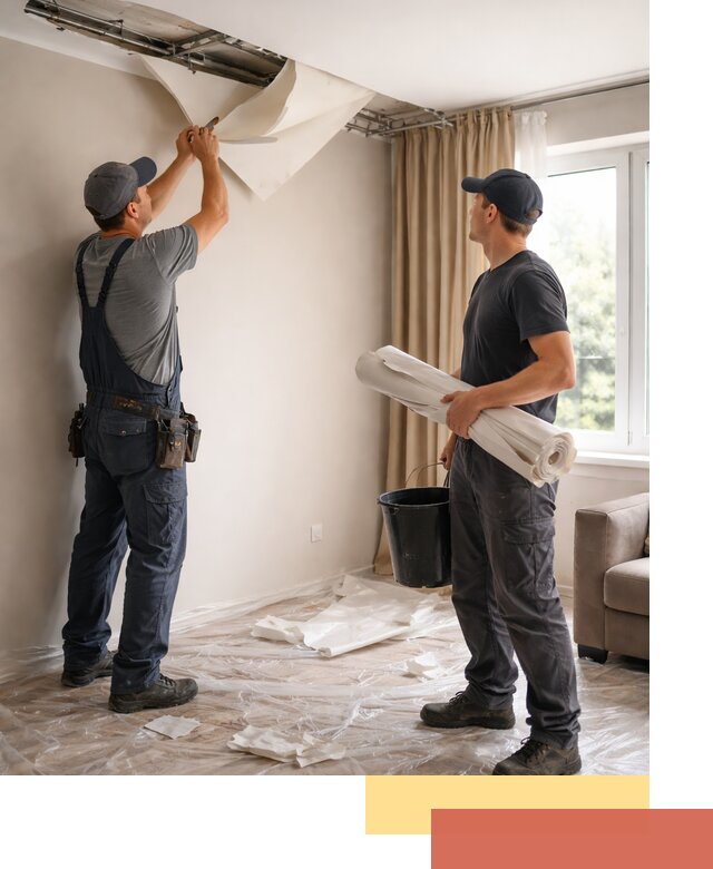 Демонтаж натяжного потолка в Белой Калитве быстро и аккуратно