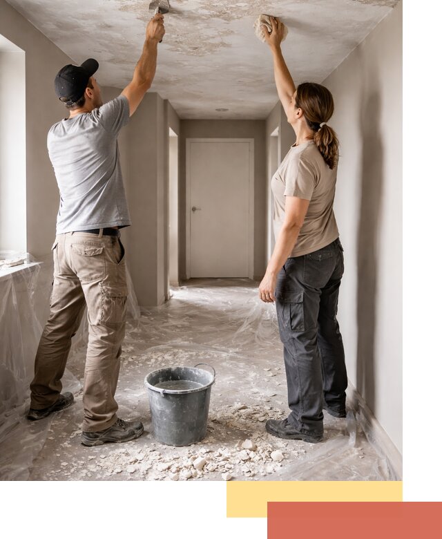 Удаление побелки с потолка в Белой Калитве — быстро и аккуратно