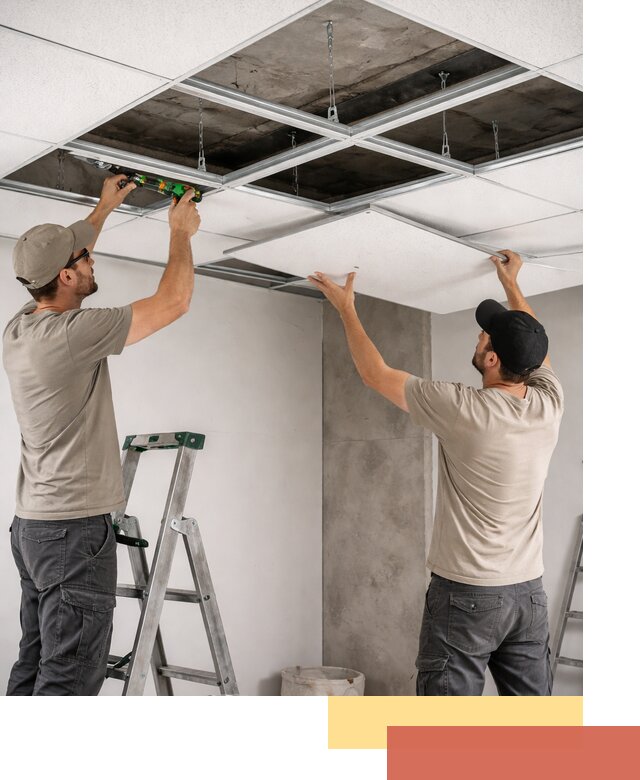 Монтаж потолка Армстронг под ключ в Белой Калитве