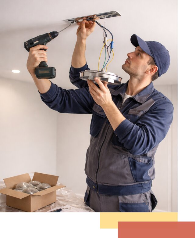 Установка люстры в натяжной потолок в Белой Калитве