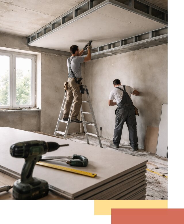 Двухуровневый потолок из гипсокартона в Белой Калитве