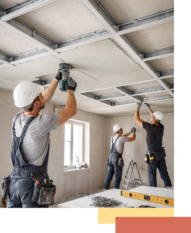 Кессонный потолок из гипсокартона под ключ в Белой Калитве