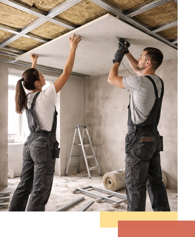 Звукоизоляция потолка из ГКЛ в Белой Калитве профессионально и надежно