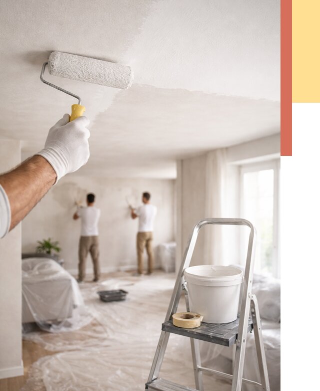 Покраска потолка акриловой краской в Белой Калитве от 2593 руб. | ОТДЕЛОЧНИК-Бкл