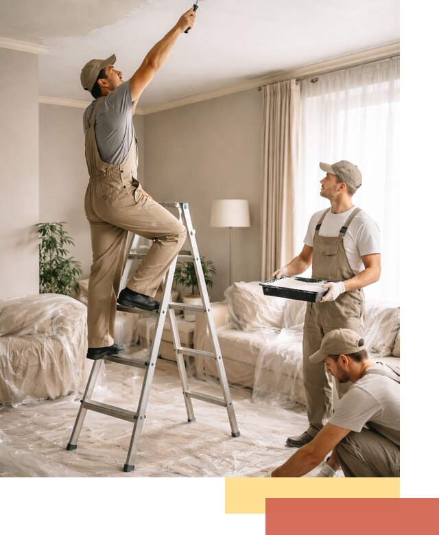 Покраска потолков акриловой краской в Белой Калитве качественно и быстро