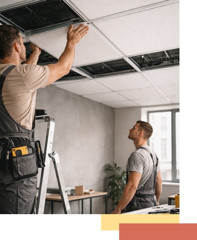 Монтаж потолочной плитки в Белой Калитве качественно и в срок