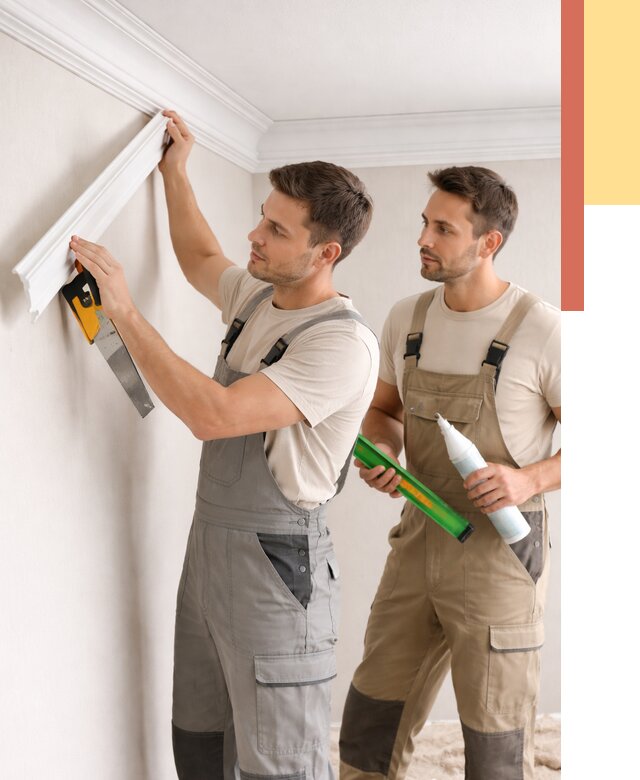 Монтаж потолочного плинтуса в Белой Калитве от 2385 руб. — быстро и недорого | ОТДЕЛОЧНИК-Бкл