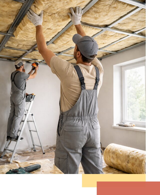 Утепление потолка под ключ в Белой Калитве качественно и быстро